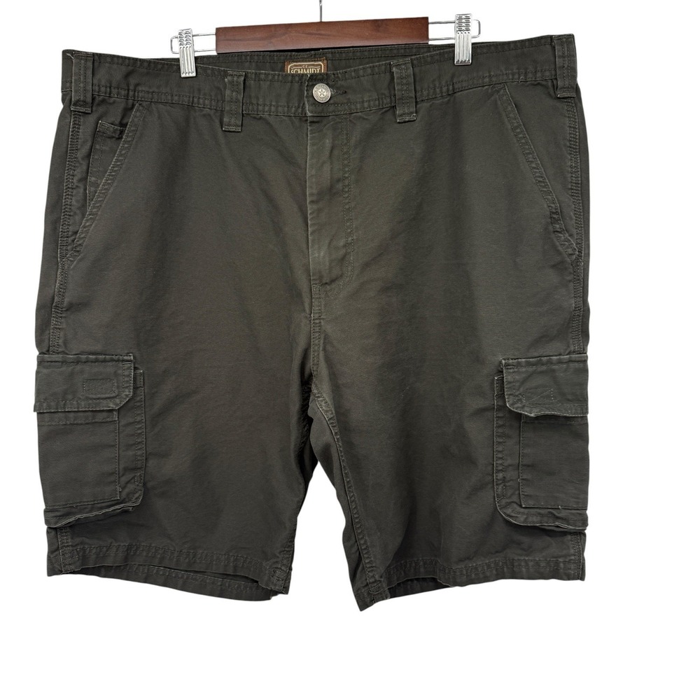 CE Schmidt Workwear Men's Cargo Shorts Size 42 Inseam‎ 10" Olive Green Cotton